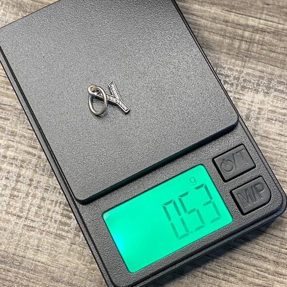 Pandora Sterling Silver Alphabet Letter Y Dangle with Clear Zirconia 791337CZ - Picture 5 of 5